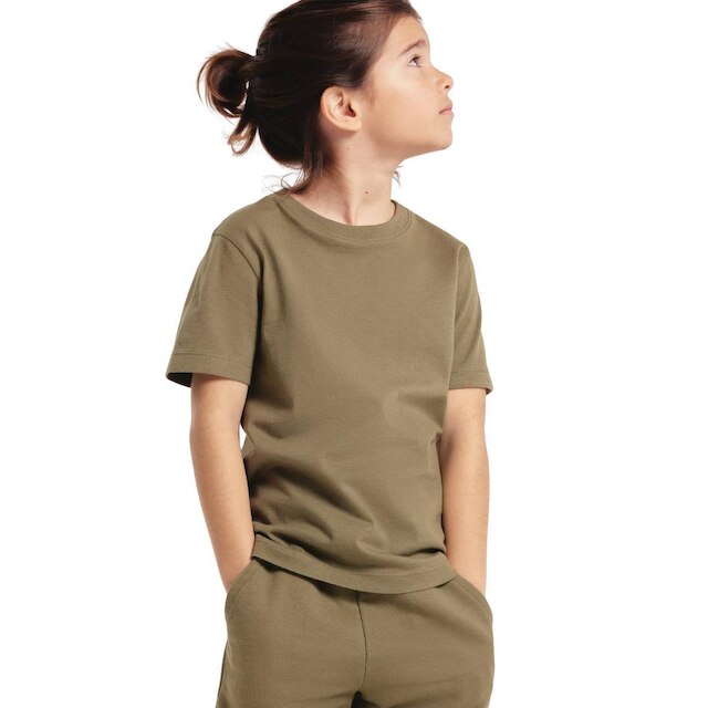Camiseta Básica Hering Verde Infantil Menino Manga Slim Curta