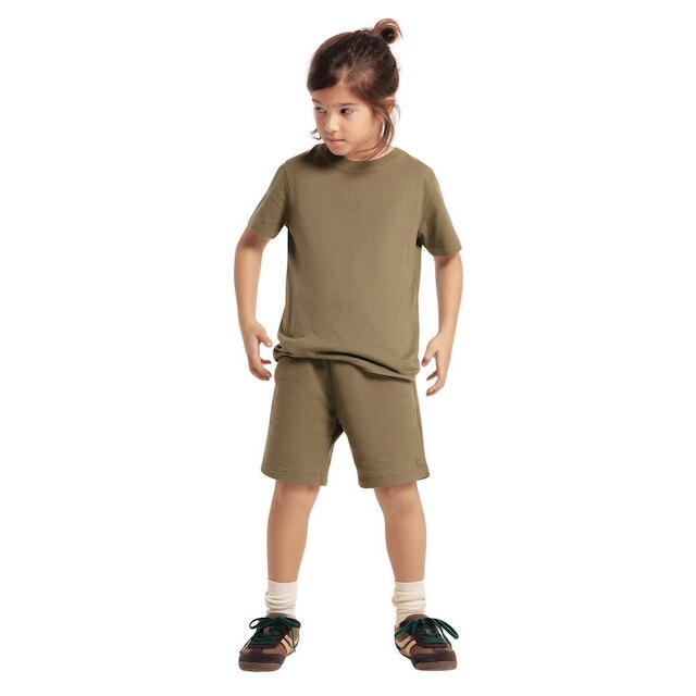 Camiseta Básica Hering Verde Infantil Menino Manga Slim Curta