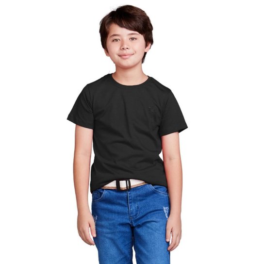 Camiseta Basica Infantil 100% Algodão