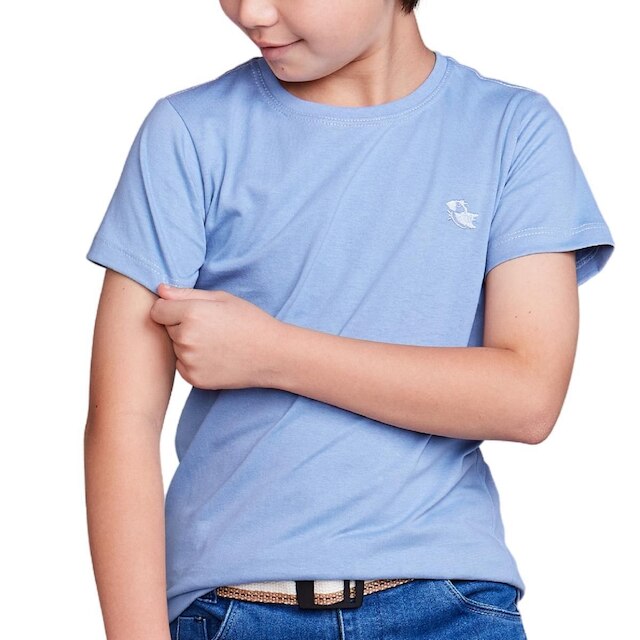 Camiseta Basica Infantil 100% Algodão