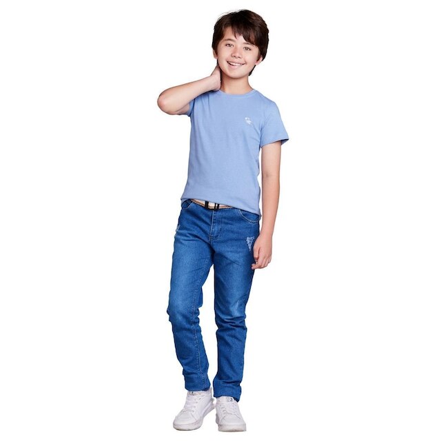 Camiseta Basica Infantil 100% Algodão