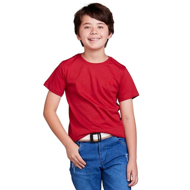 Camiseta Basica Infantil 100% Algodão