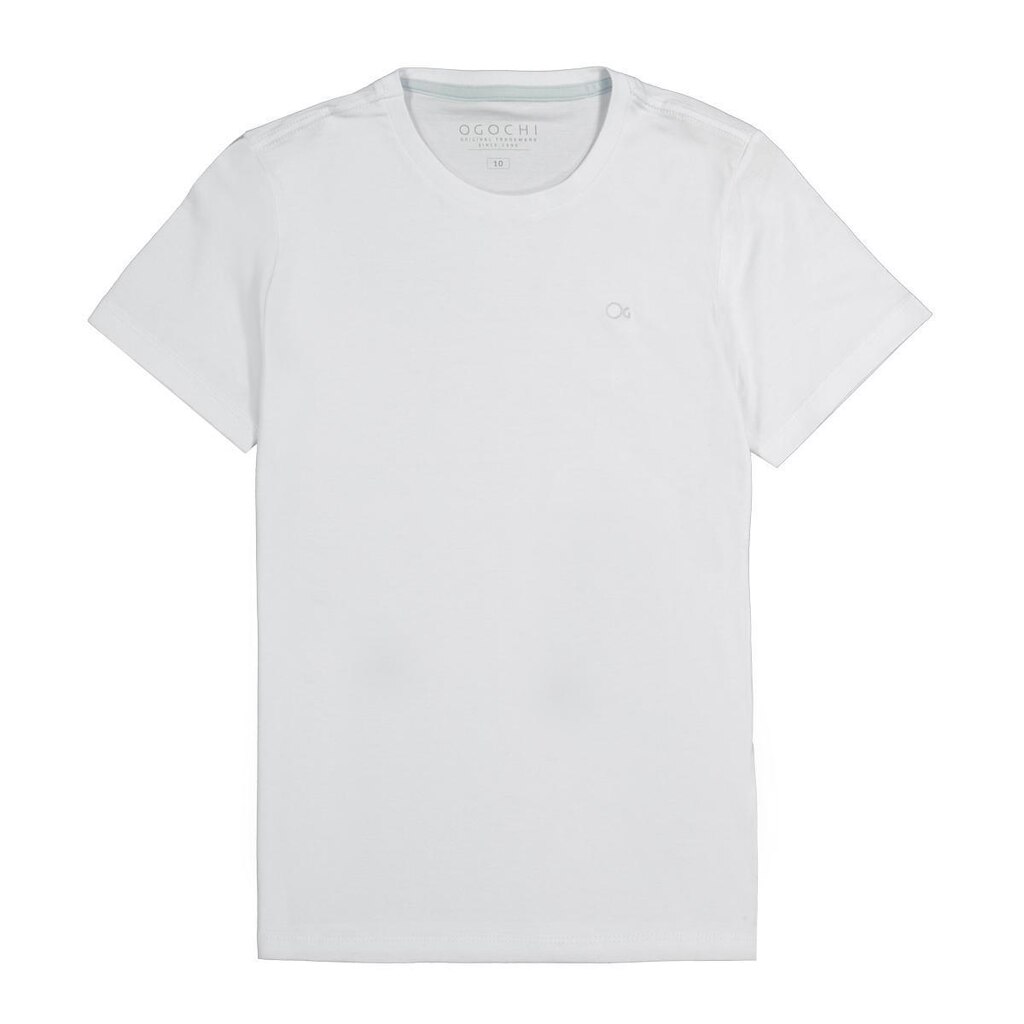 Camiseta Básica Infantil Menino Branca Ogochi
