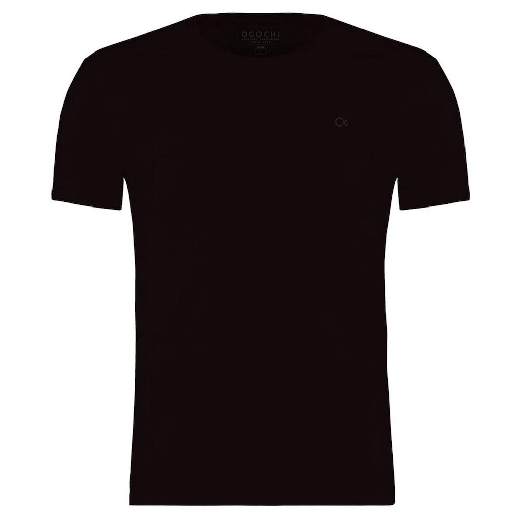 Camiseta Básica Infantil Menino Preta Ogochi