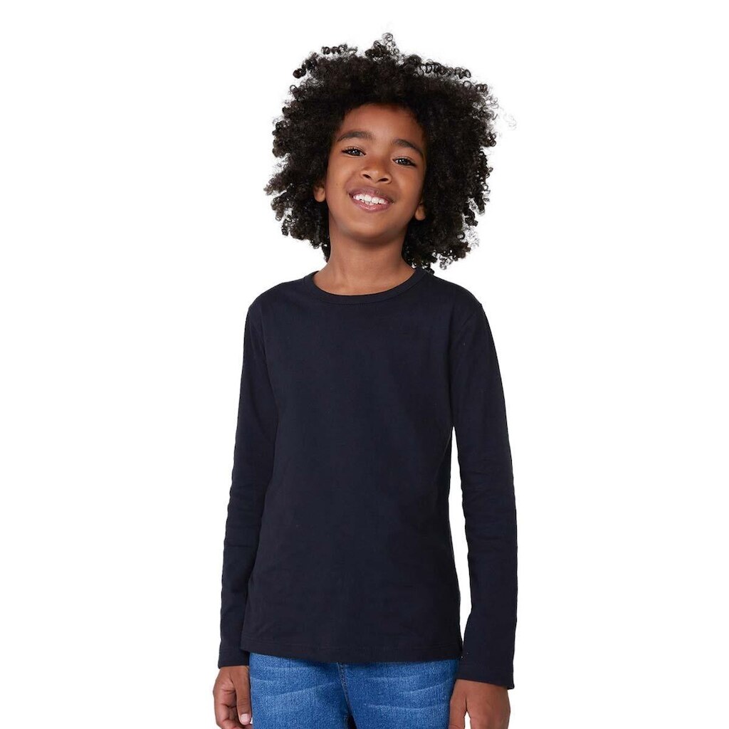 Camiseta Básica Infantil Unissex Manga Longa Hering Kids - 5CMXAXTEN10