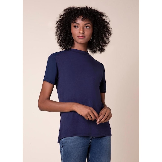 Camiseta Básica Lisa Marinho M