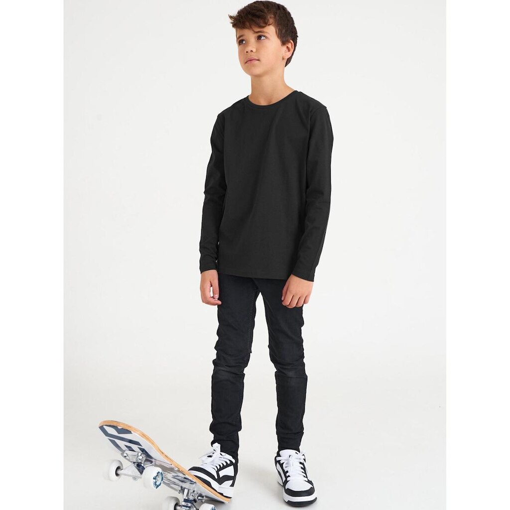 Camiseta Básica Manga Longa Infantil Unissex