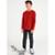 Camiseta Básica Manga Longa Infantil Unissex - Vermelho