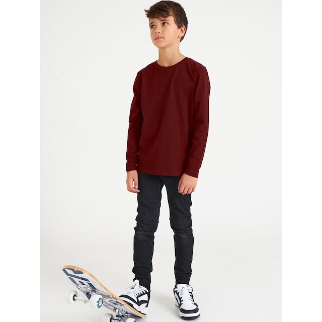 Camiseta Básica Manga Longa Infantil Unissex