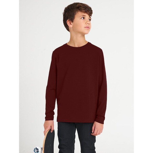 Camiseta Básica Manga Longa Infantil Unissex