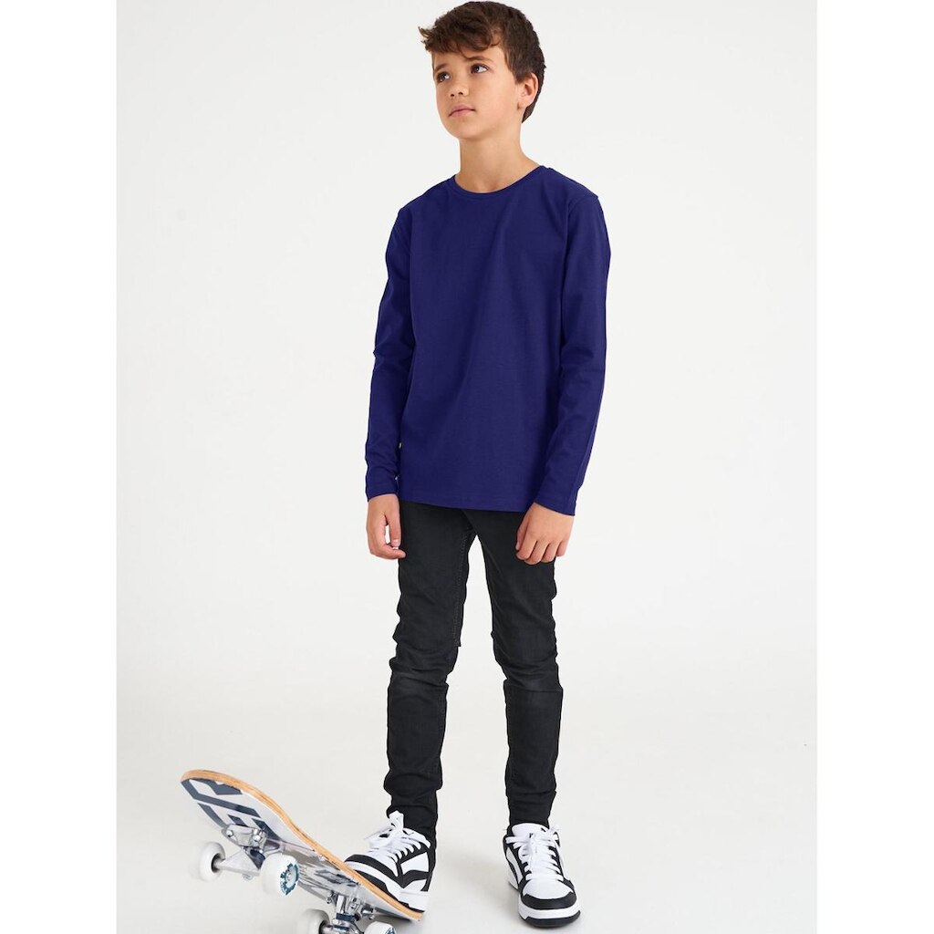 Camiseta Básica Manga Longa Infantil Unissex