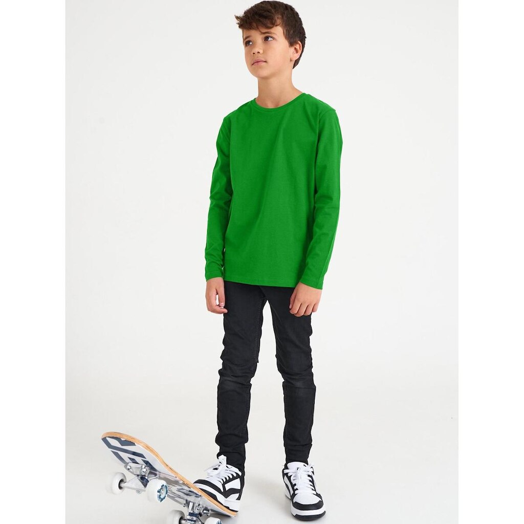 Camiseta Básica Manga Longa Infantil Unissex