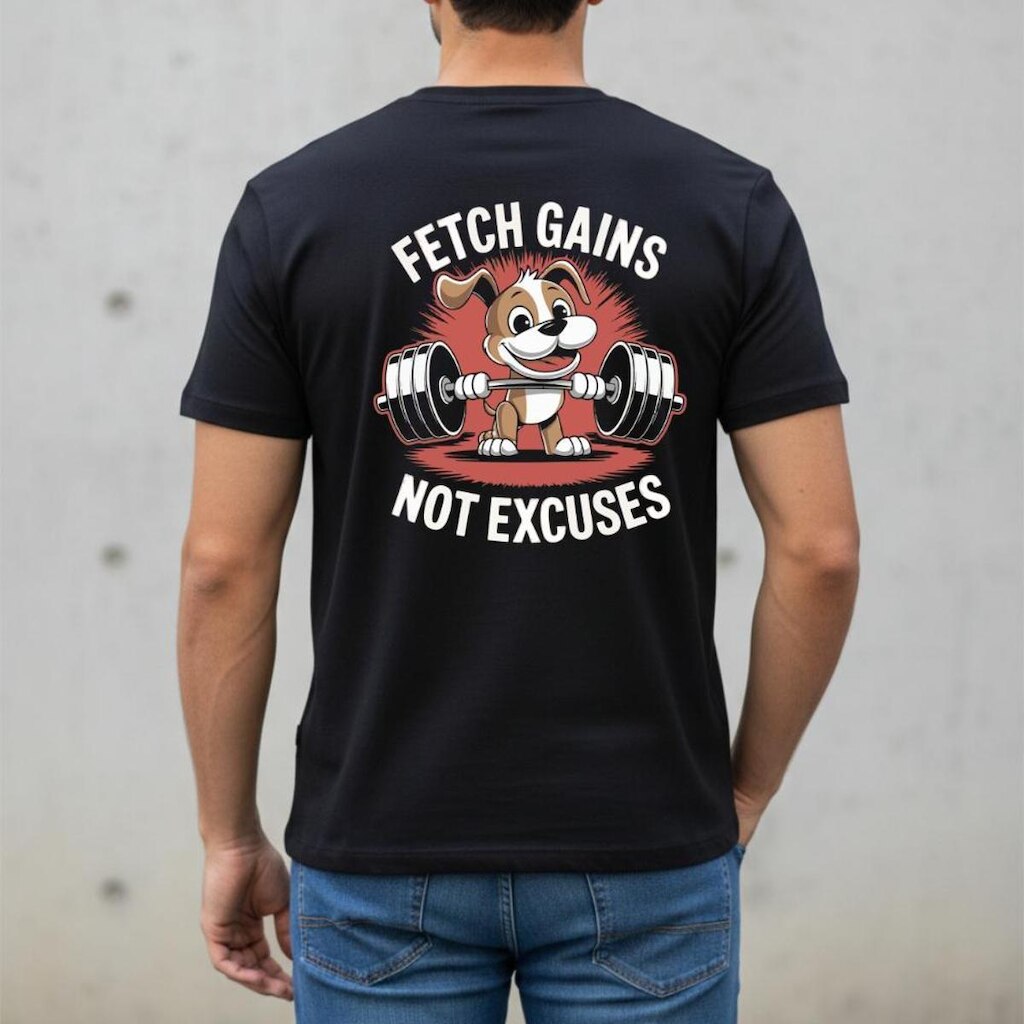 Camiseta Basica Masculina Algodão Premium Preta Camisa Personalizada Academia Treino Força Máxima