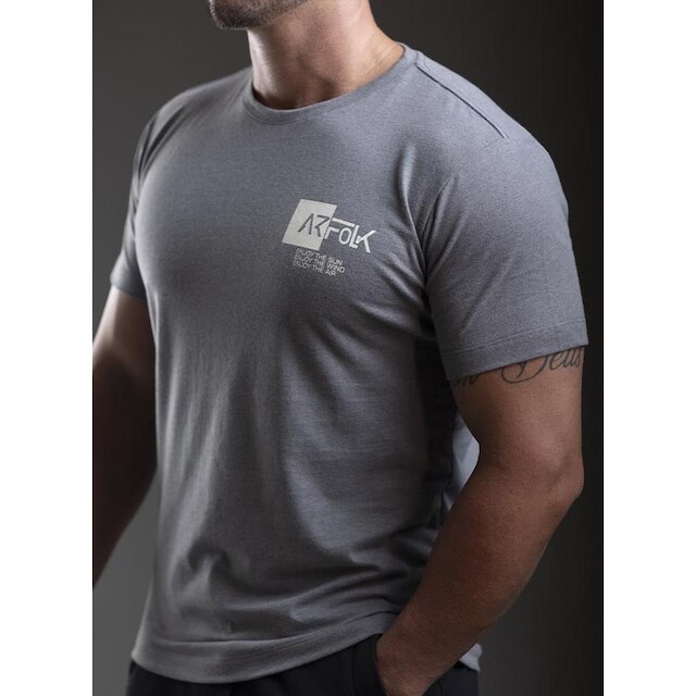Camiseta Básica Masculina Arfolk Confortável Logo Casual