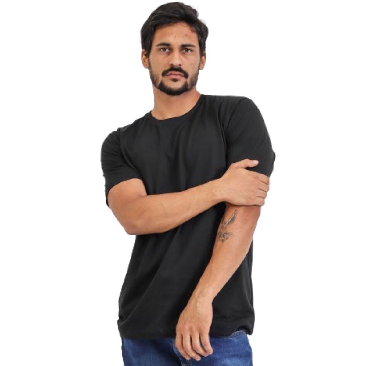Camiseta Básica Masculina Blusa Lisa 100% Algodão Techmalhas Menor preço em Camiseta Básica Masculina Blusa Lisa 100% Algodão Techmalhas