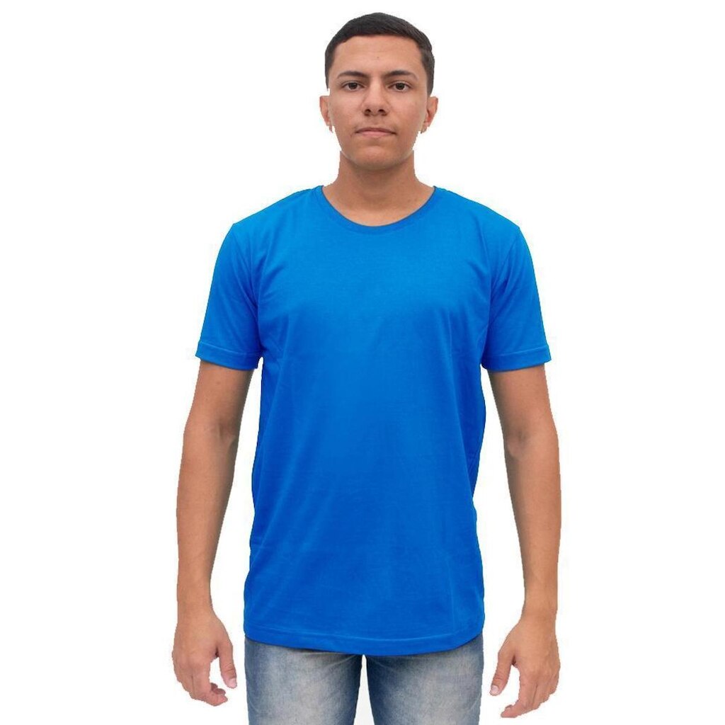 Camiseta Basica Masculina Casual 100% Algodão Premium Blusa Gola Careca Slim Fit Moderna Dia a Dia
