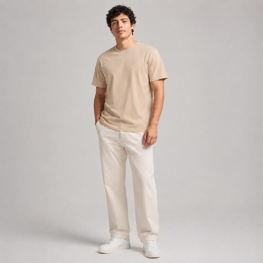 Camiseta Básica Masculina Casual Slim Fitness