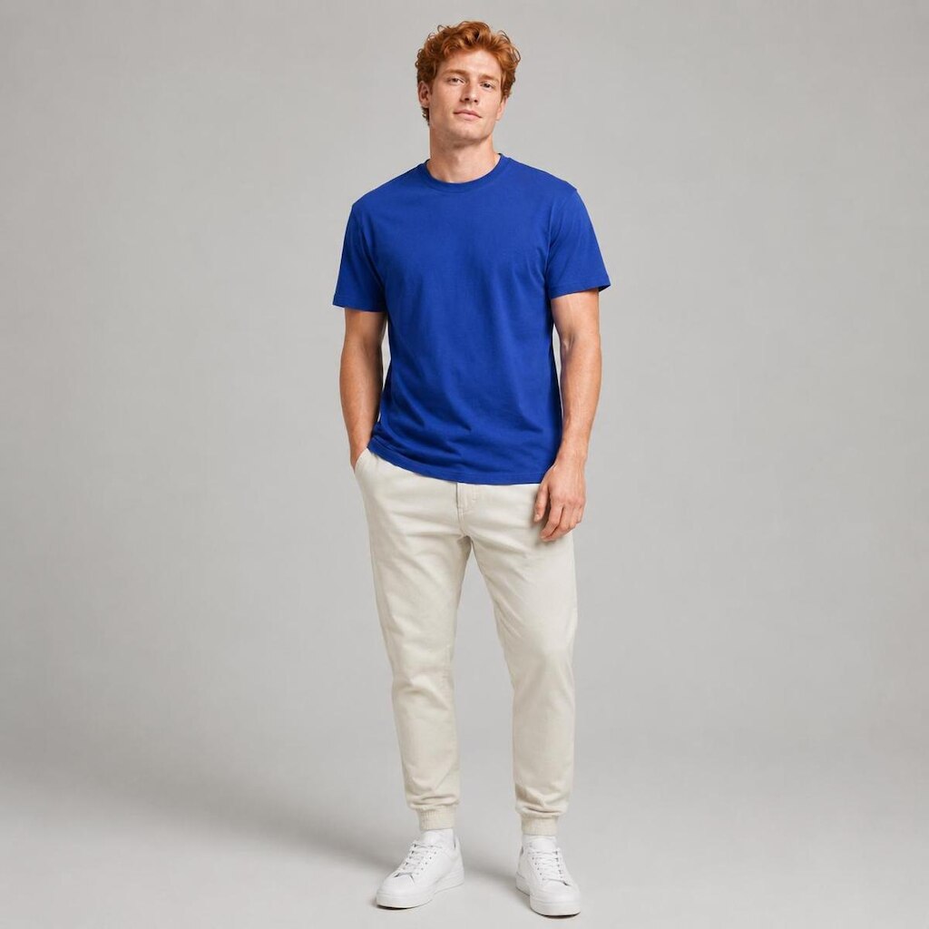 Camiseta Básica Masculina Casual Slim Fitness