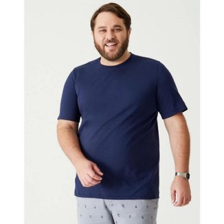 Camiseta Básica Masculina Malwee Plus Size Ref. 87847