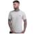 Camiseta Básica Masculina Slim Fit Algodão Lisa Várias Cores - Bege