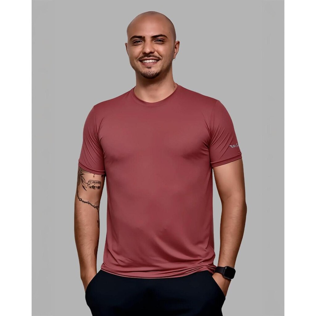 Camiseta Básica Pró Dry Poliamida Secagem Rápida Treino Villa Sports