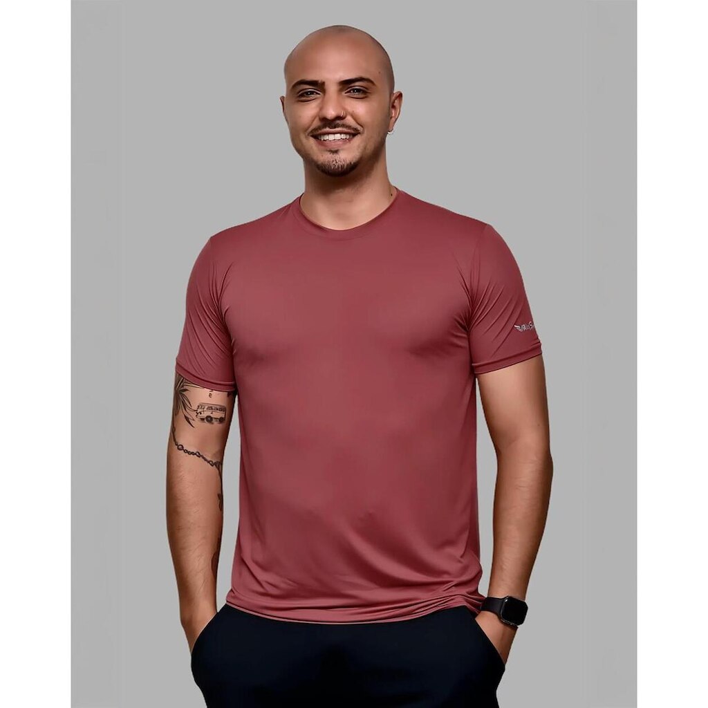 Camiseta Básica Pró Dry Poliamida Secagem Rápida Treino Villa Sports