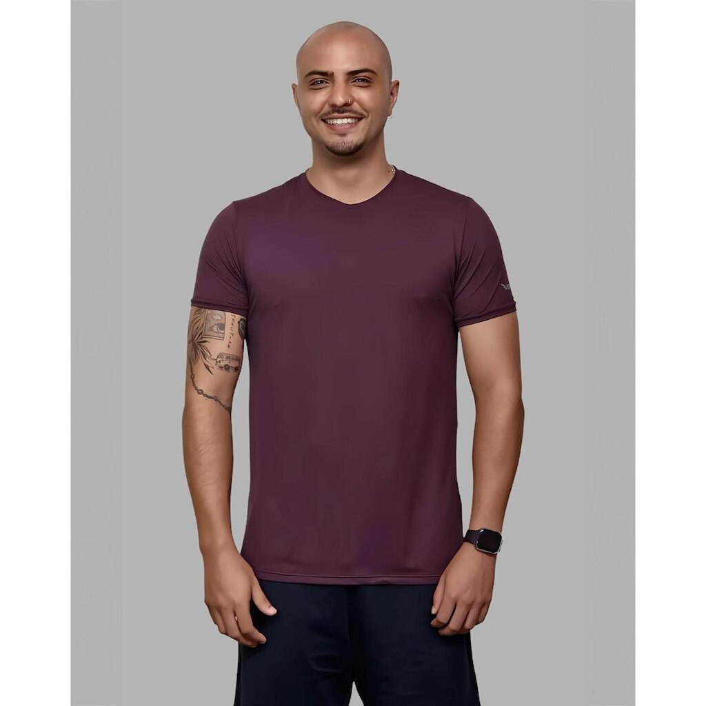 Camiseta Básica Pró Dry Poliamida Secagem Rápida Treino Villa Sports