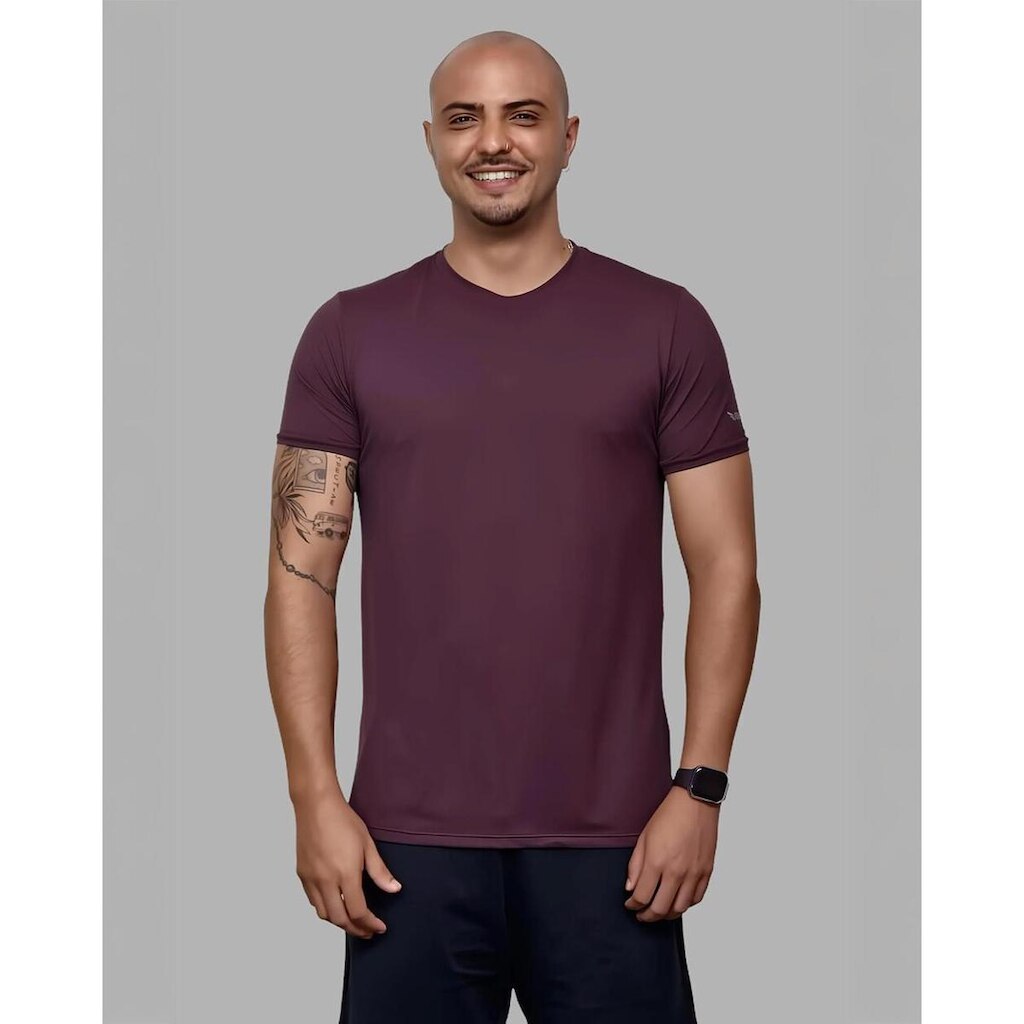 Camiseta Básica Pró Dry Poliamida Secagem Rápida Treino Villa Sports