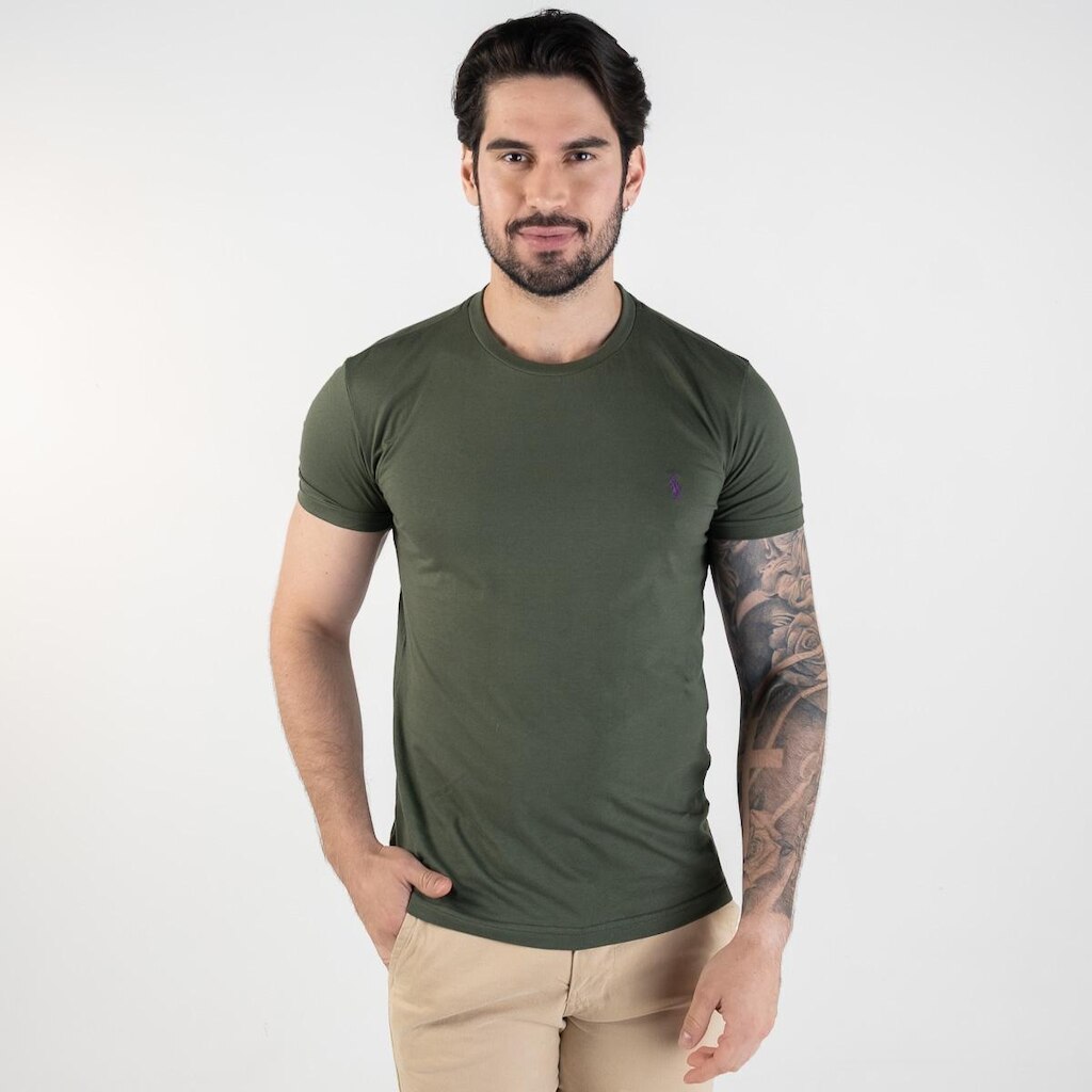 Camiseta Básica RL Verde Militar