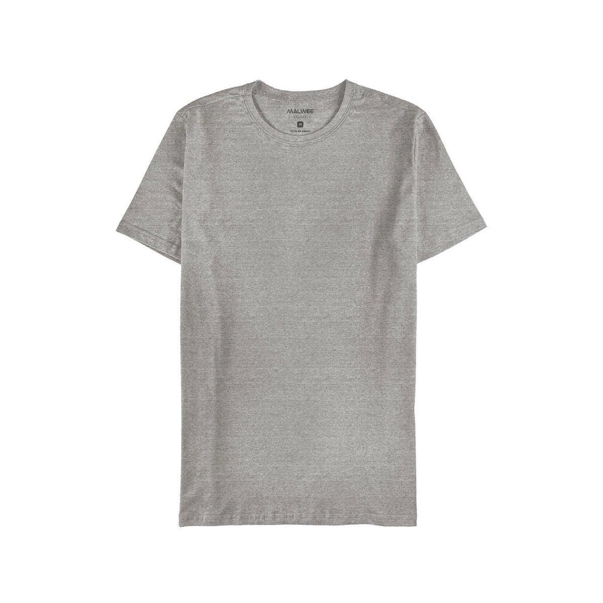 Camiseta Básica Tradicional Masculina Malwee - PRETO - GG - Cinza Menor preço em Camiseta Básica Tradicional Masculina Malwee - PRETO - GG - Cinza