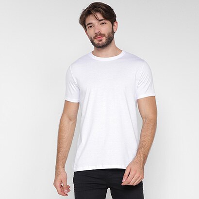 Camiseta Basicamente Lisa Masculina | Zattini
