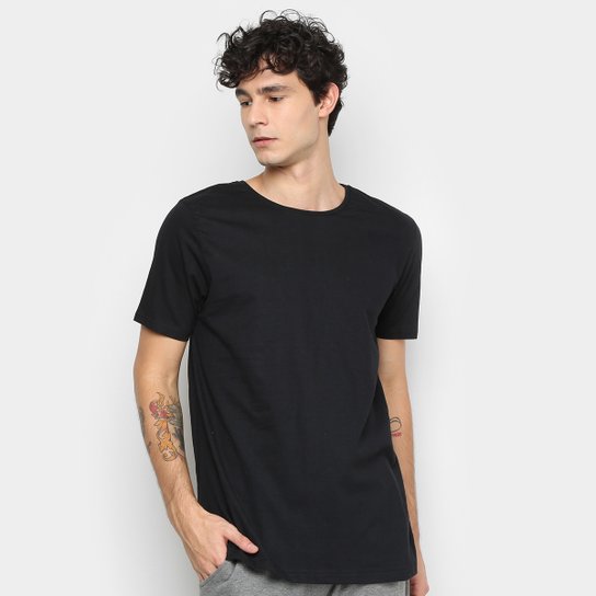 Camiseta Básicos Masculina - Preto