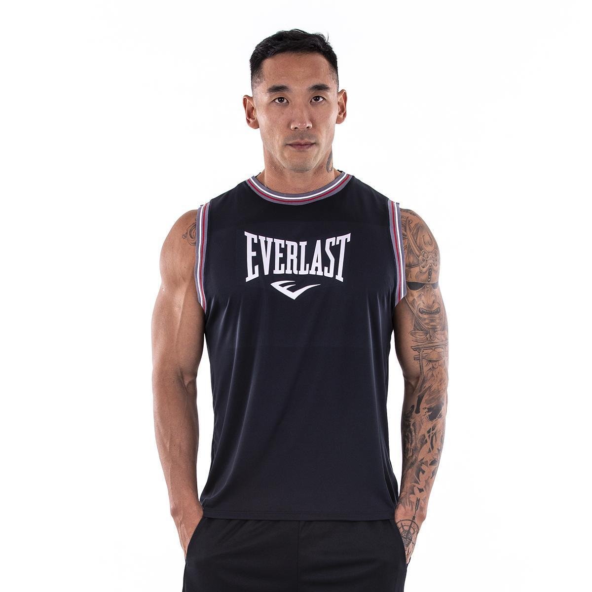 CAMISETA BASKET EVERLAST - MASCULINO - Preto Menor preço em CAMISETA BASKET EVERLAST - MASCULINO - Preto