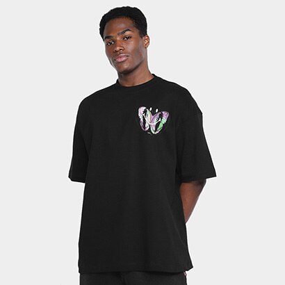 Camiseta Baw Clothing New Over Butterfly Smiley Masculina - Masculino