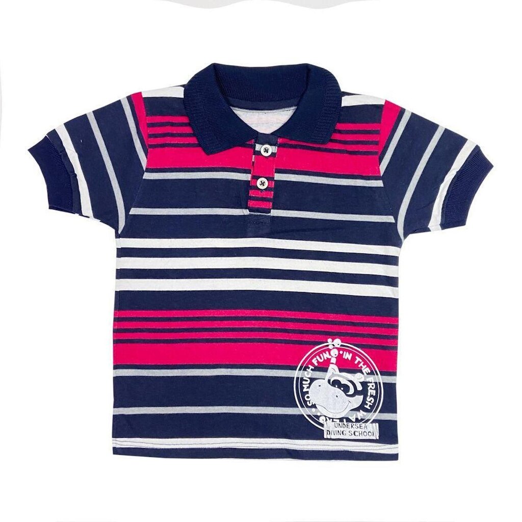 Camiseta Bebê Look Jeans Pólo Vermelha - P - VERMELHO