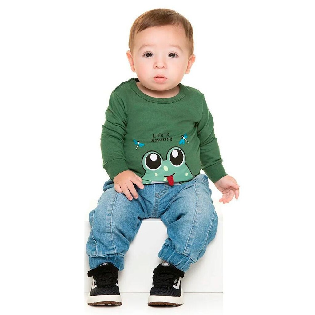 Camiseta Bicho Bagunca Interativa Estampa de Sapo - 10031