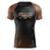 Camiseta Black Cat Sport Wear Faixa Jiu-Jitsu Rash Guard Segunda Pele Proteção - Marrom