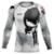 Camiseta Black Cat Sport Wear Jiu-Jitsu Rash Guard Segunda Pele Proteção - Justiceiro - Branco