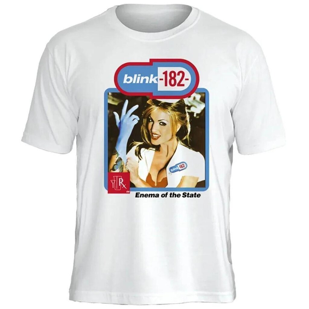 Camiseta Blink182 Stamp Unissex em Algodão