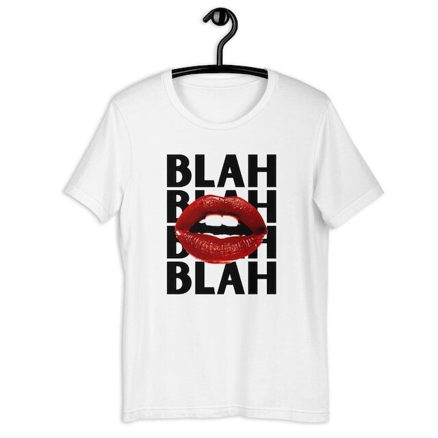 Camiseta Blusa Feminina Boca Blah