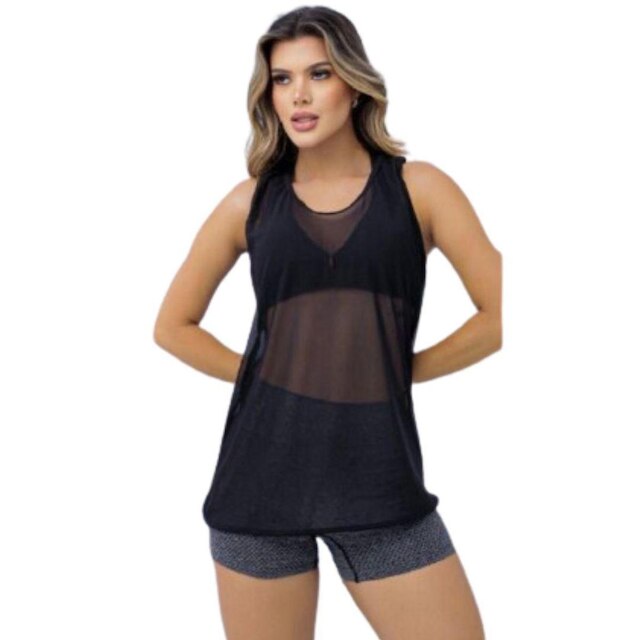 Camiseta Blusa Feminina Comprida De Academia Veste Leg