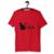Camiseta Blusa Feminina Gata Cat Love - Vermelho