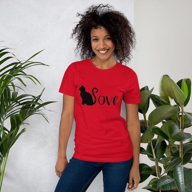 Camiseta Blusa Feminina Gata Cat Love
