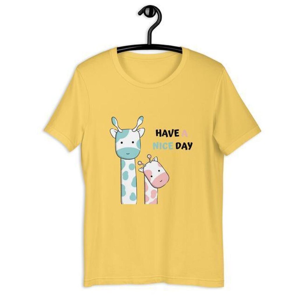 Camiseta Blusa Feminina Girafinhas Nice Day