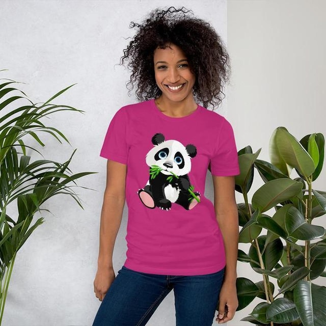 Camiseta Blusa Feminina Urso Panda Bear