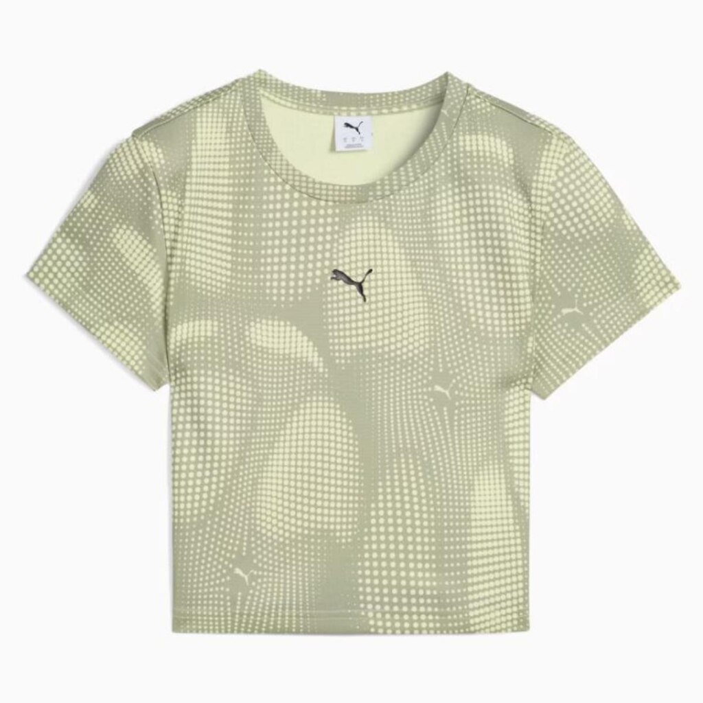 Camiseta Blusinha Cropped Puma All Over Print Baby Tee