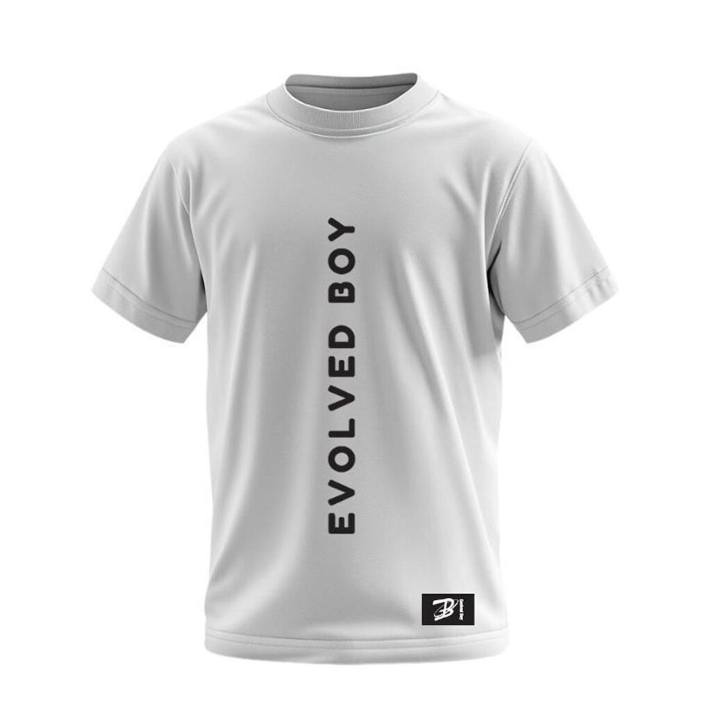 Camiseta Branca vertical Street – Streetwear Infantil Evolved Boy
