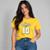 Camiseta Brasil 10 Feminina Estampa Moderna - Amarelo