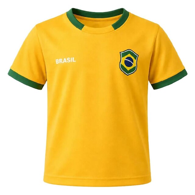 Camiseta Brasil Braziline Ipe Basica Infantil