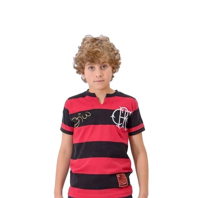 Camiseta Braziline Flatri Zico Flamengo Infantil